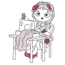 Stickdatei - Sewing Girl 1